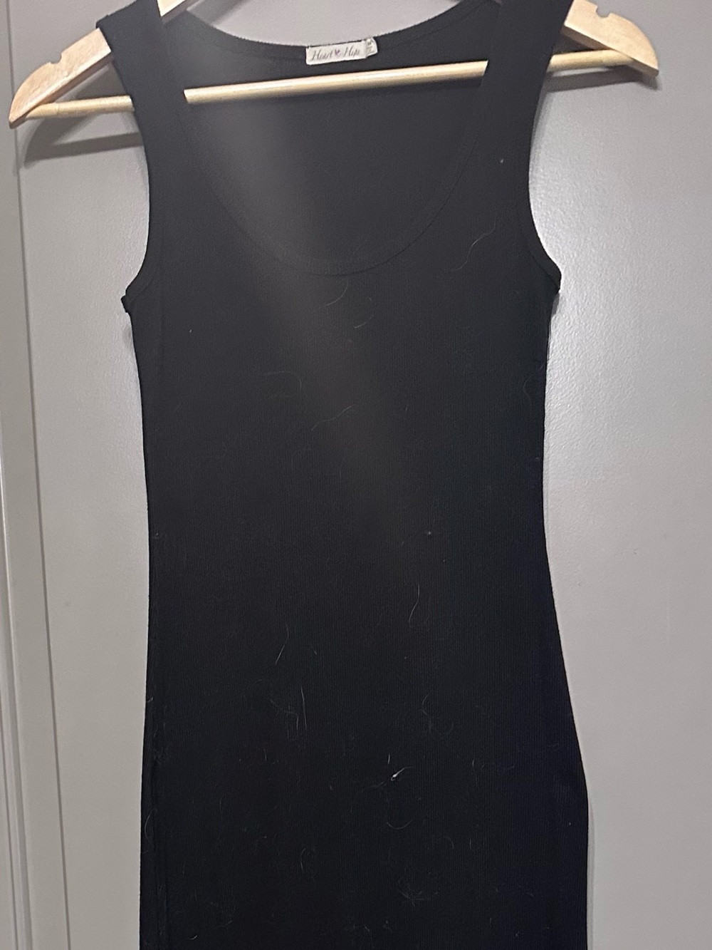 Heart & Hips Black Midi Dress